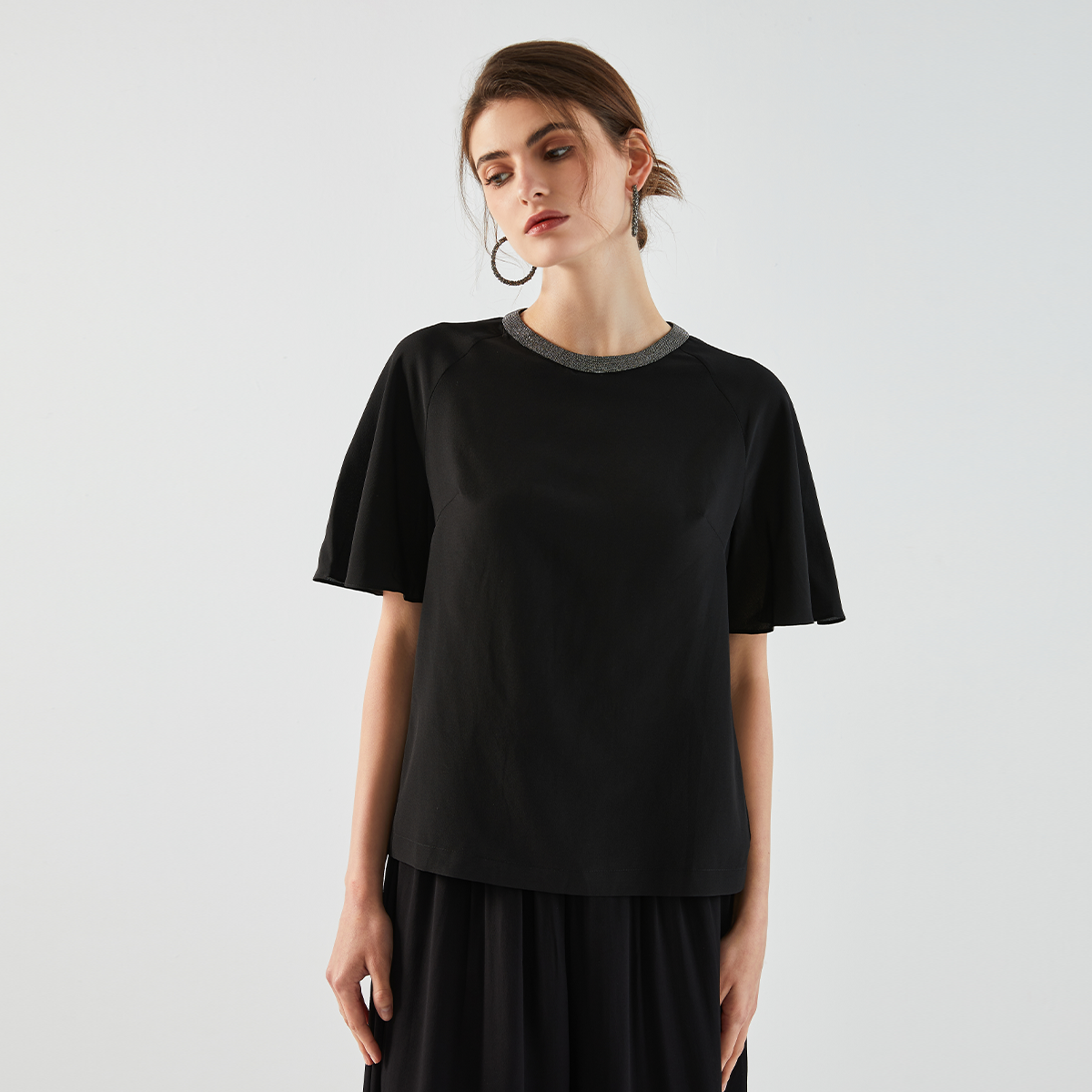 High-Quality Casual Solid Color Women T Shirt Ladies T-Shirt - Image 2