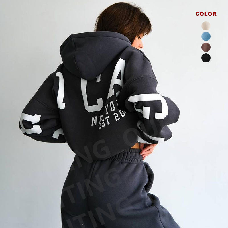 Custom Logo Hoodies and Sweat Pants Jogger - Image 3